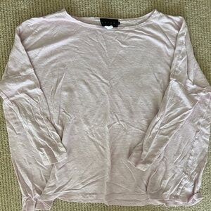 Light Pink Hatch Maternity Dolman Top